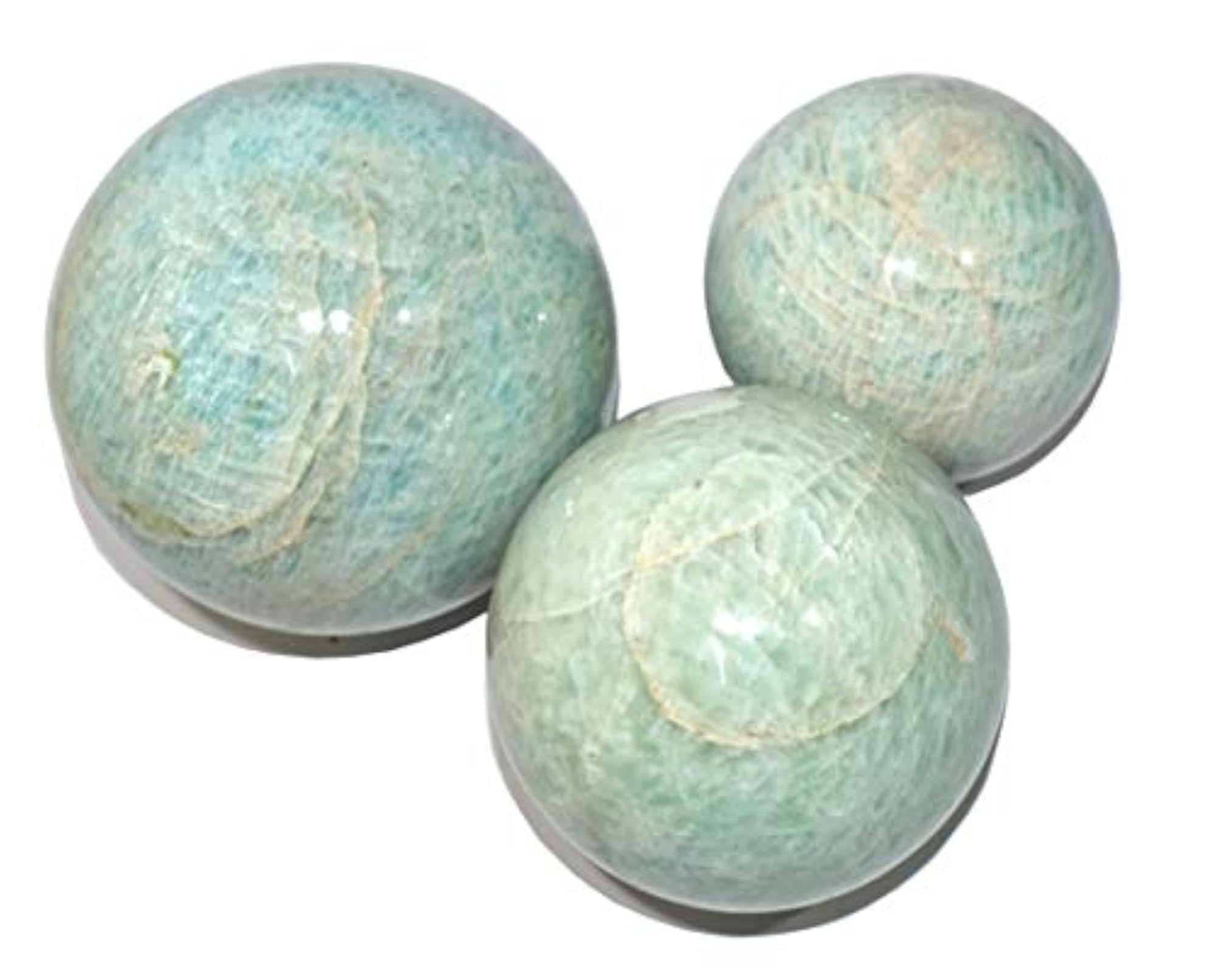 Amazonite Chakra Balancing Sphere, Natural Healing Stone